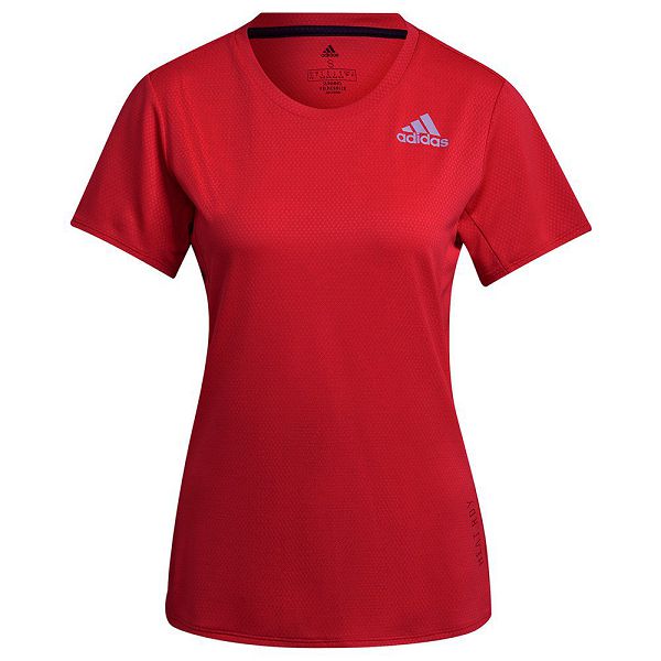 Red Women's Adidas Heat RDY Short Sleeve T Shirts | 7519863-TH