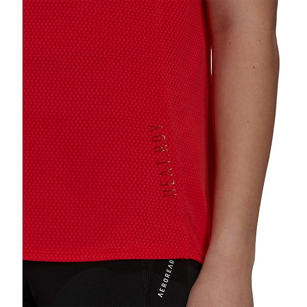 Red Women's Adidas Heat RDY Short Sleeve T Shirts | 7519863-TH