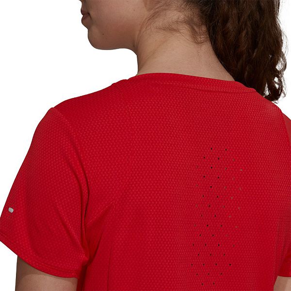 Red Women's Adidas Heat RDY Short Sleeve T Shirts | 7519863-TH