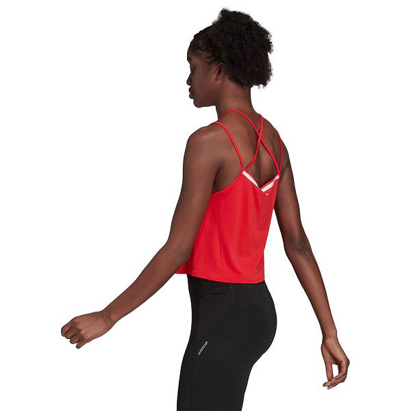 Red Women's Adidas Heat.RDY Sleeveless T Shirts | 6901532-SD