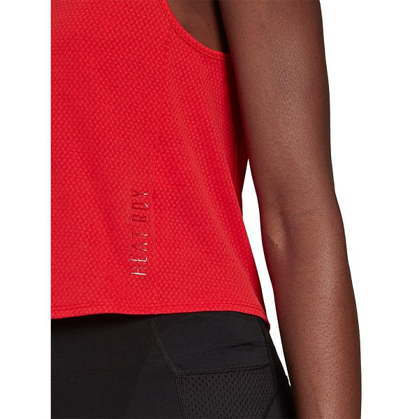 Red Women's Adidas Heat.RDY Sleeveless T Shirts | 6901532-SD