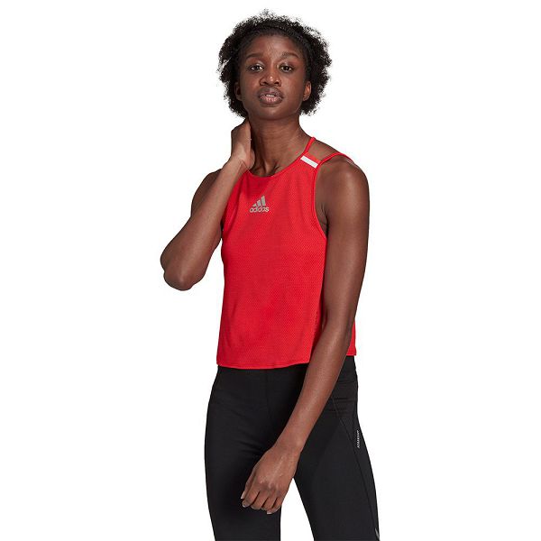 Red Women\'s Adidas Heat.RDY Sleeveless T Shirts | 6901532-SD