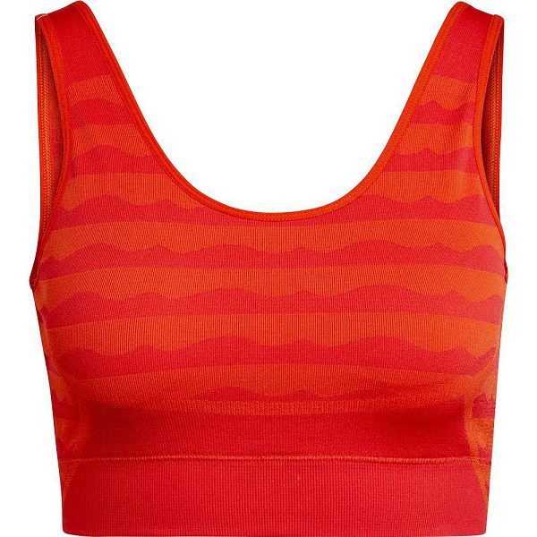 Red Women's Adidas Marimekko Aeroknit Sports Bra | 5369847-YM