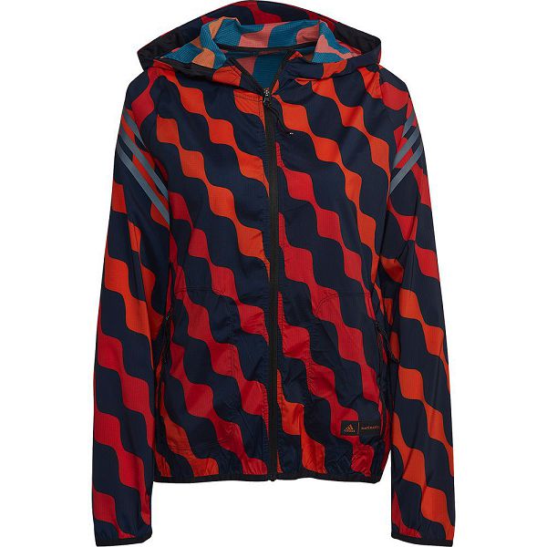 Red Women's Adidas Marimekko Run Icons 3 Stripes Breaker Jackets | 9021867-RM