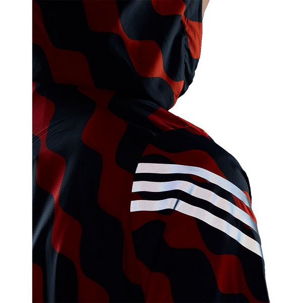 Red Women's Adidas Marimekko Run Icons 3 Stripes Breaker Jackets | 9021867-RM