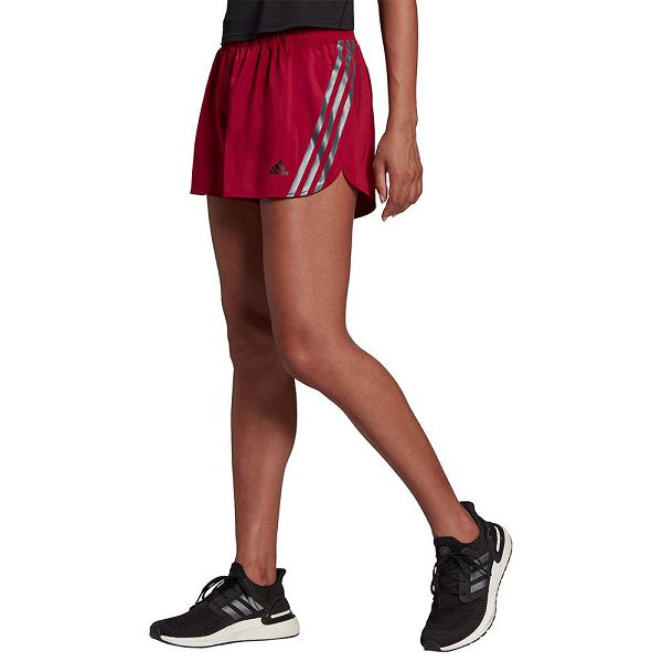 Red Women\'s Adidas RI 3 Stripes 4´´ Shorts Pants | 3047859-MK