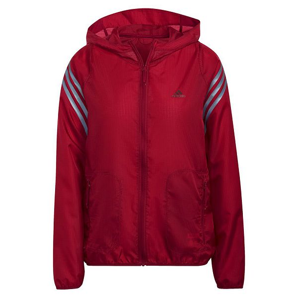 Red Women's Adidas RI 3 Stripes Windbreak Jackets | 8530169-BO