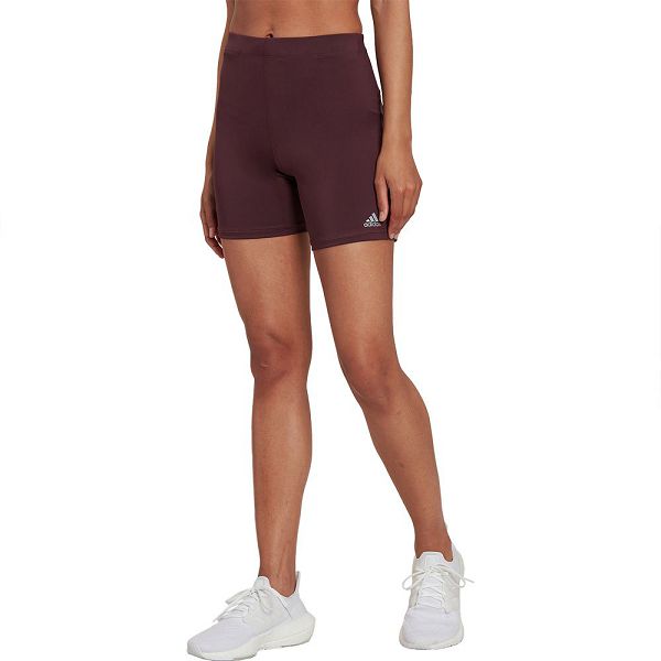 Red Women\'s Adidas Run Icons Short Leggings | 3257068-OZ