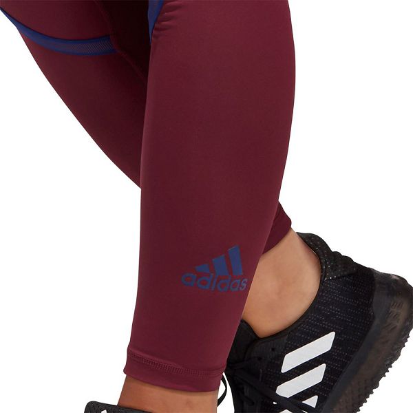 Red Women's Adidas Tech-Fit Adilife L Leggings | 0795643-YD