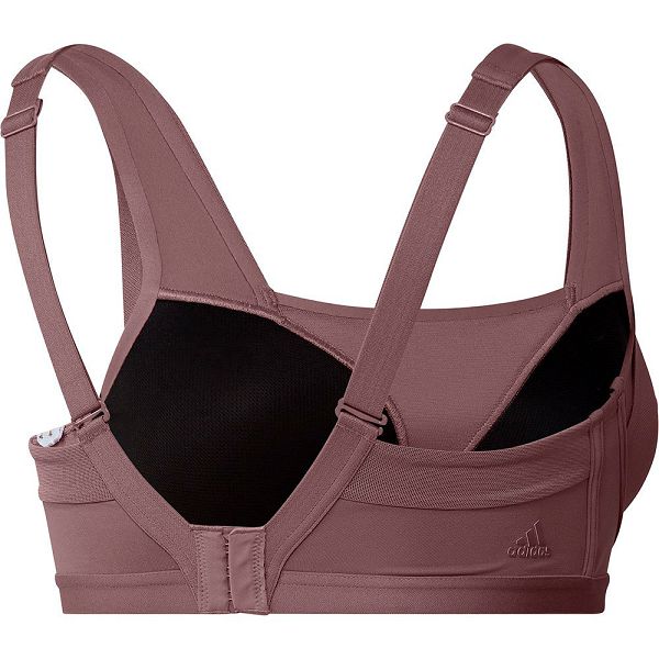 Red Women's Adidas Tlrd Impact Luxe High-Support Top Sports Bra | 1429708-SX