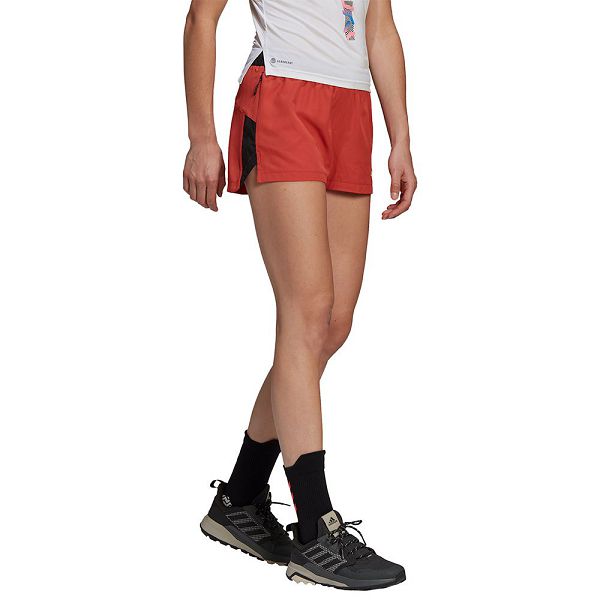 Red Women's Adidas Trail 3´´ Shorts Pants | 5218396-PO