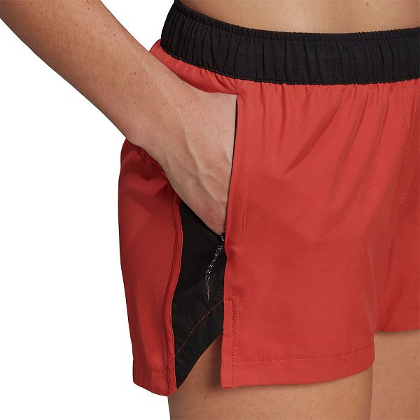 Red Women's Adidas Trail 3´´ Shorts Pants | 5218396-PO