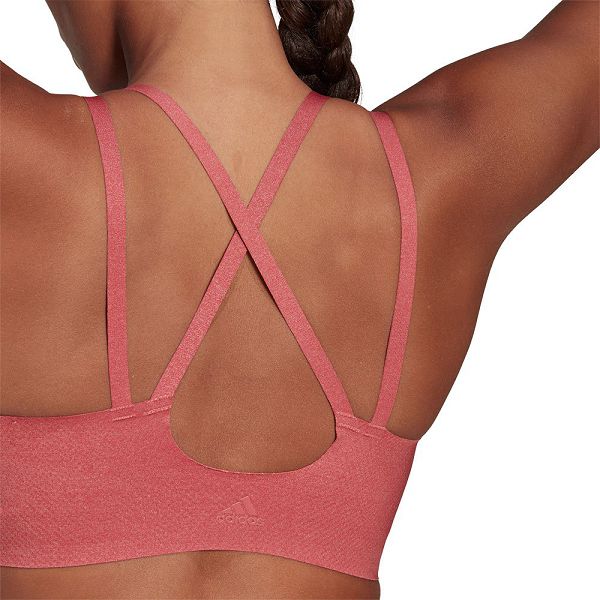 Red Women's Adidas Yo L St Ls Fi Sports Bra | 6527481-SY