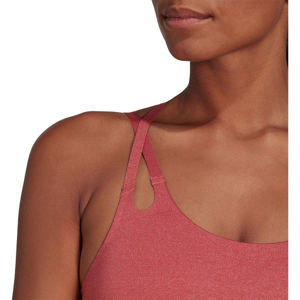 Red Women's Adidas Yo L St Ls Fi Sports Bra | 6527481-SY