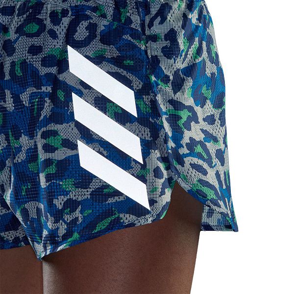 White/Blue Women's Adidas Adizero Split Shorts Pants | 1742836-GE