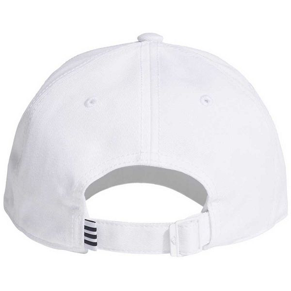 White Kids' Adidas Baseball 3 Stripes Cotton Twill Caps | 6471203-HT