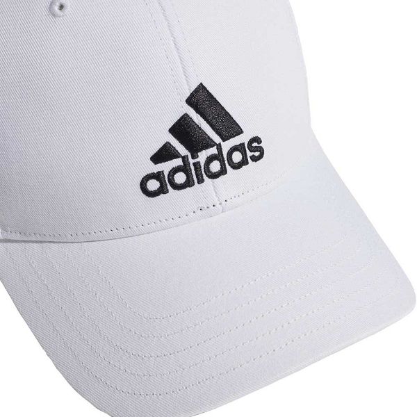 White Kids' Adidas Baseball Cotton Twill Caps | 6184293-ND