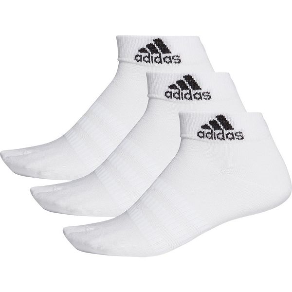 White Kids\' Adidas Light Ankle 3 Pairs Socks | 3426178-QG