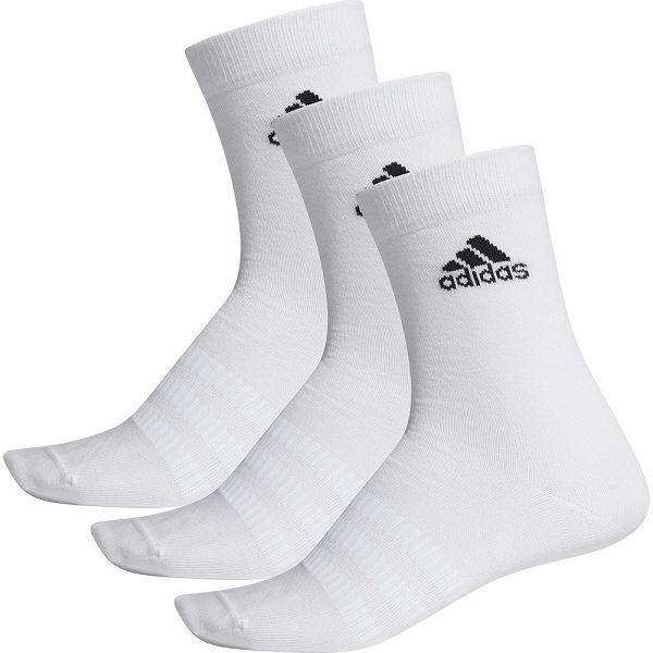 White Kids\' Adidas Light Crew 3 Pairs Socks | 4089572-LI