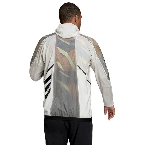 White Men's Adidas AGR Windbreaker Jackets | 6491073-VR