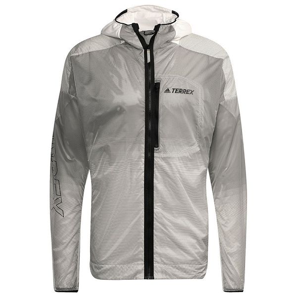 White Men's Adidas AGR Windbreaker Jackets | 6491073-VR