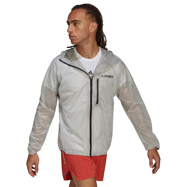 White Men's Adidas Agr Jackets | 8196423-SH