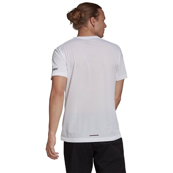 White Men's Adidas Agravic Short Sleeve T Shirts | 7092631-LM