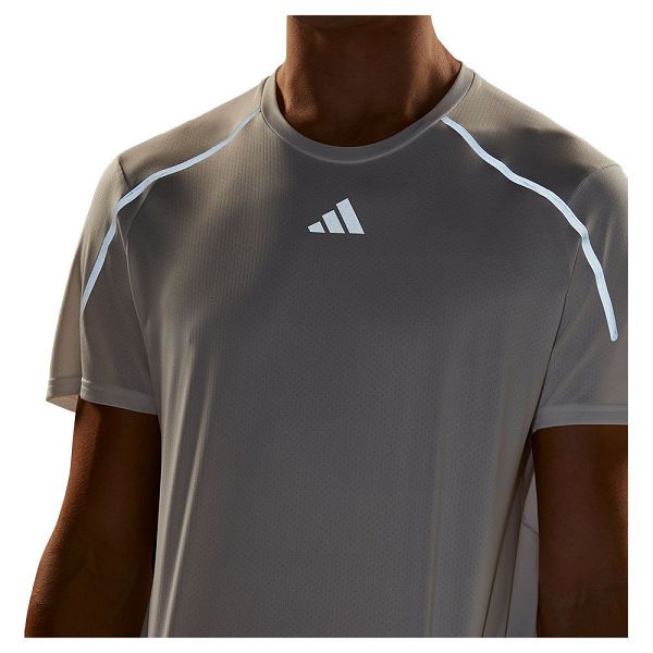 White Men's Adidas Confident Short Sleeve T Shirts | 7514938-QE