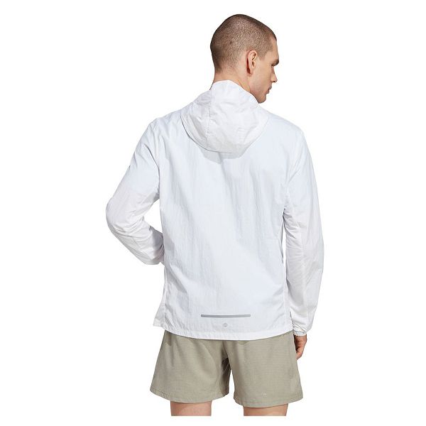 White Men's Adidas Marathon Jackets | 9510863-ZX