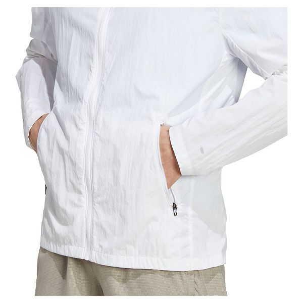 White Men's Adidas Marathon Jackets | 9510863-ZX