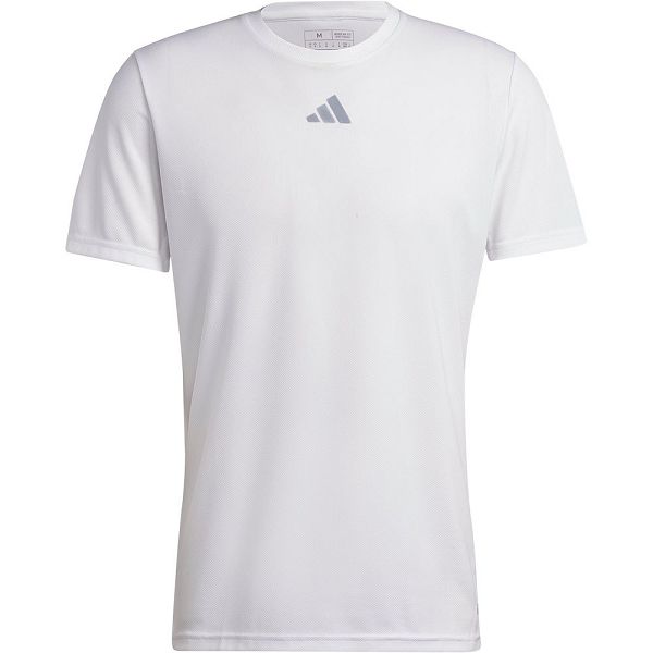 White Men's Adidas Own The Run Cooler Short Sleeve T Shirts | 6518247-MP