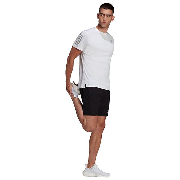 White Men's Adidas Own The Run Short Sleeve T Shirts | 0758643-ZJ