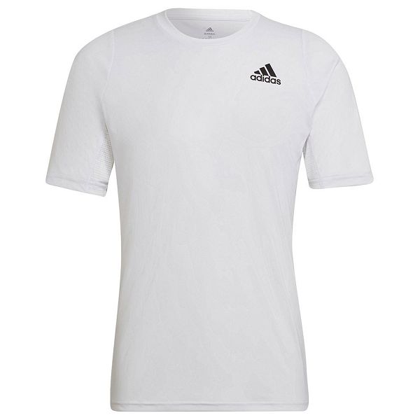 White Men\'s Adidas Run Icon 3 Bars Short Sleeve T Shirts | 7510462-IZ