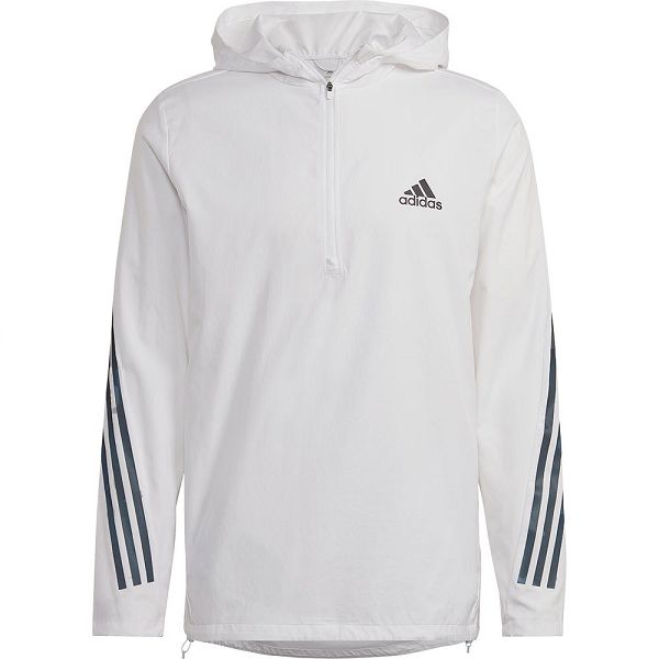 White Men's Adidas Run Icons 3 Stripes Jackets | 9063815-OX