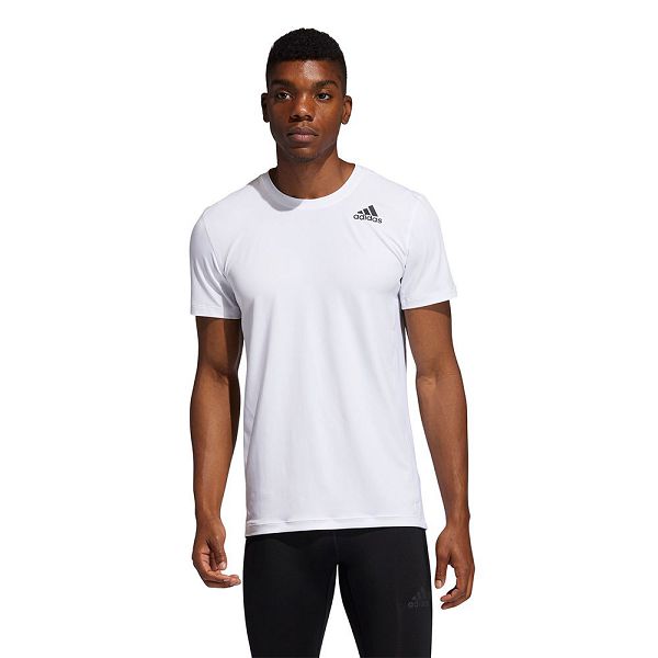 White Men's Adidas Techfit Compression Short Sleeve T Shirts | 8740265-XM