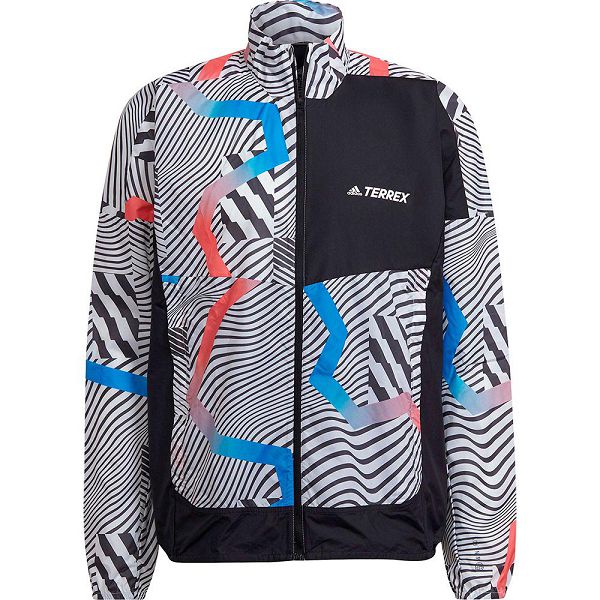 White Men's Adidas Trail Windbreaker Jackets | 8163579-LI