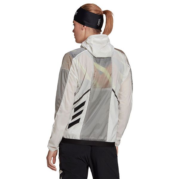 White Women's Adidas AGR Windbreaker Jackets | 7580461-ID