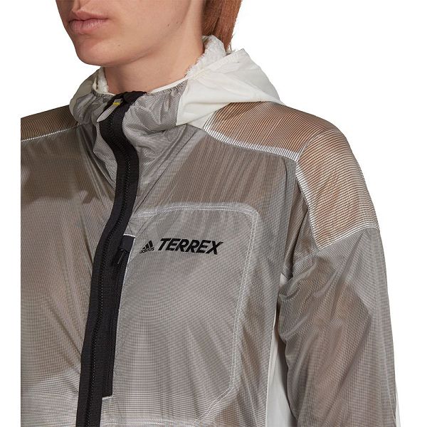 White Women's Adidas AGR Windbreaker Jackets | 7580461-ID