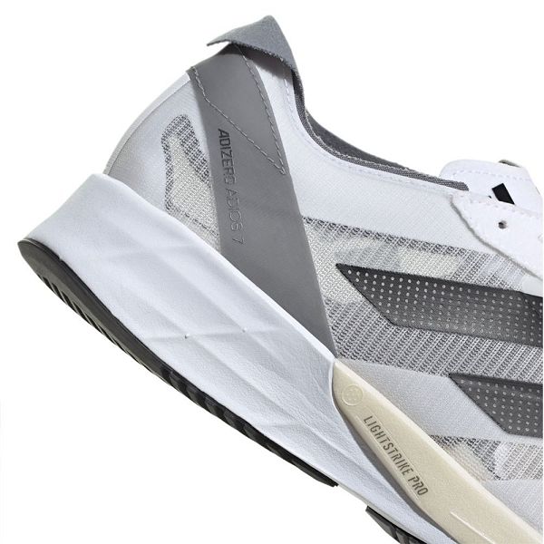 White Women's Adidas Adizero Adios 7 Wide Running Shoes | 5014972-XP