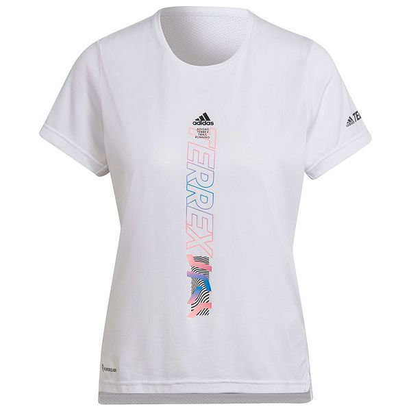 White Women's Adidas Agravic Short Sleeve T Shirts | 0163485-CA