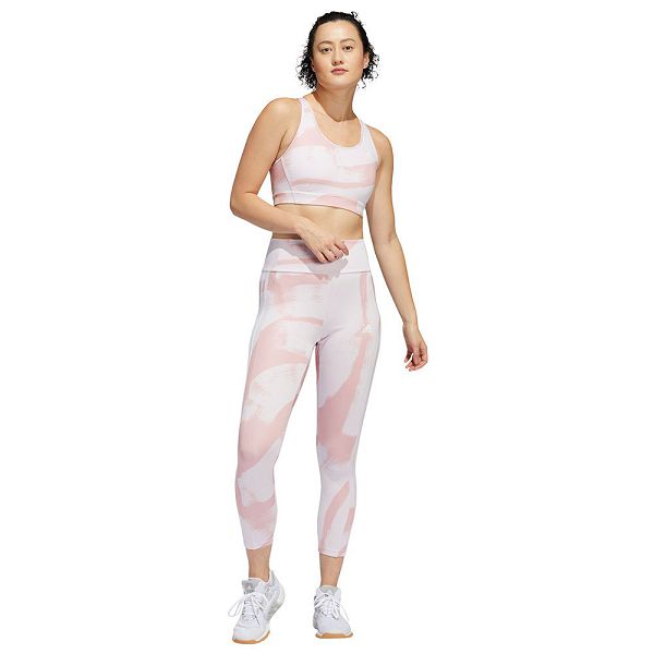 White Women's Adidas Aop Sports Bra | 8230697-ZM