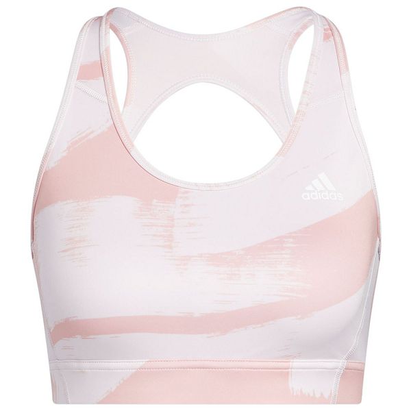 White Women\'s Adidas Aop Sports Bra | 8230697-ZM