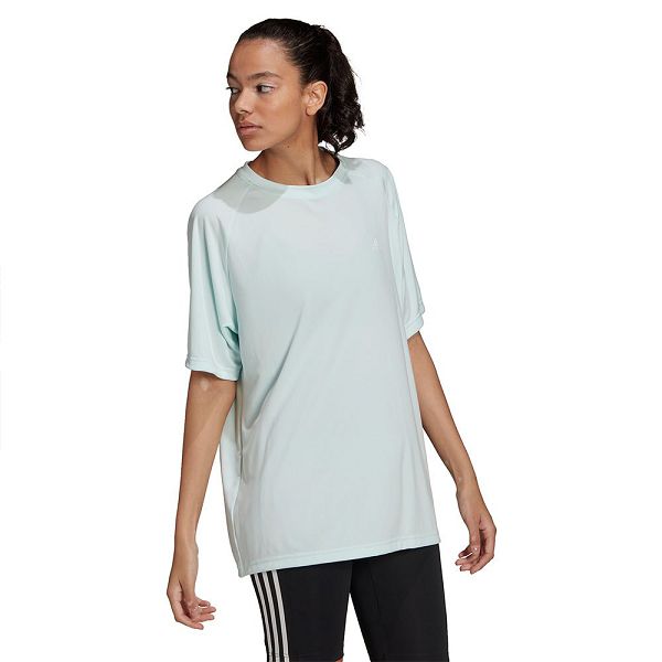 White Women's Adidas Boyfr Short Sleeve T Shirts | 6430729-GT