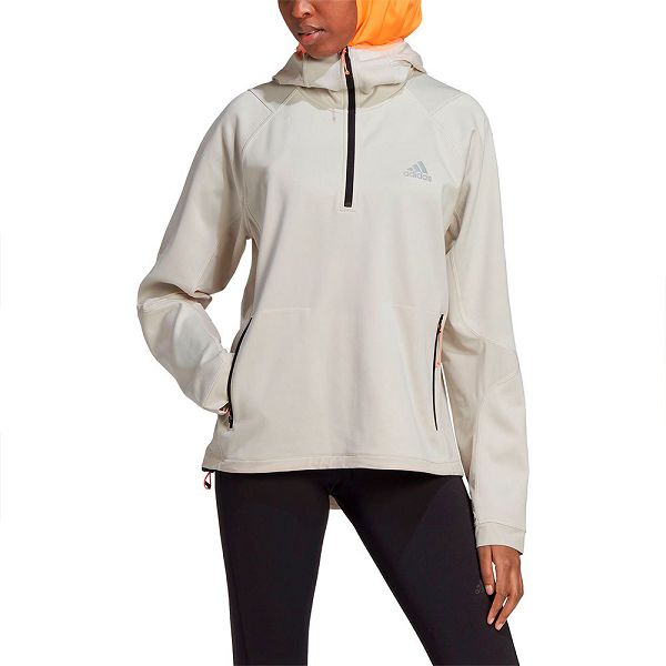 White Women\'s Adidas Fast C.Rdy Cu Sweatshirts | 7614398-NA