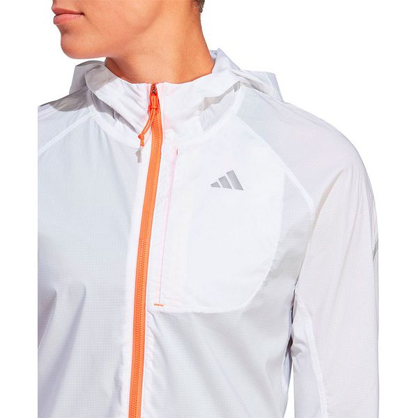 White Women's Adidas Fast Jackets | 1307259-YL