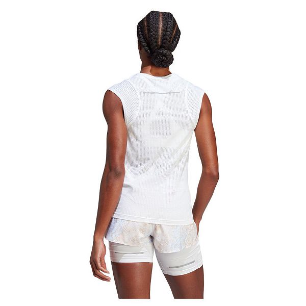 White Women's Adidas Fast Short Sleeve T Shirts | 0851276-IX