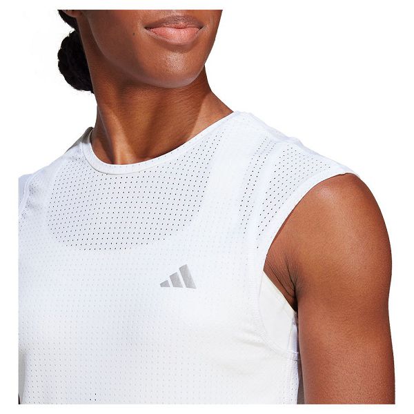 White Women's Adidas Fast Short Sleeve T Shirts | 0851276-IX