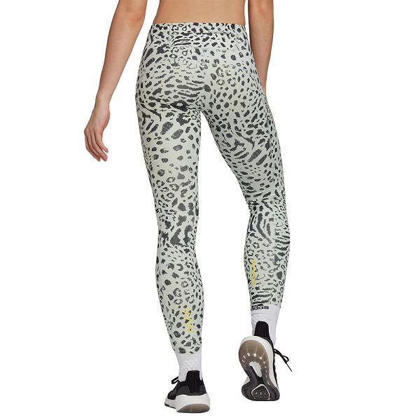 White Women's Adidas Fastimpact Leopard 7/8 Leggings | 0736489-AC