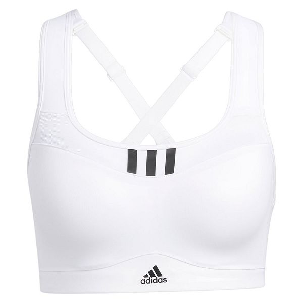 White Women's Adidas HS Sports Bra | 4586703-SX