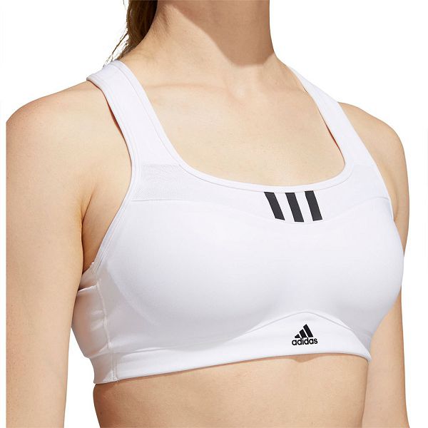 White Women's Adidas HS Sports Bra | 4586703-SX